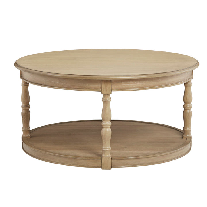 Martha Stewart Belden Round Coffee Table on Hidden Casters Martha Stewart