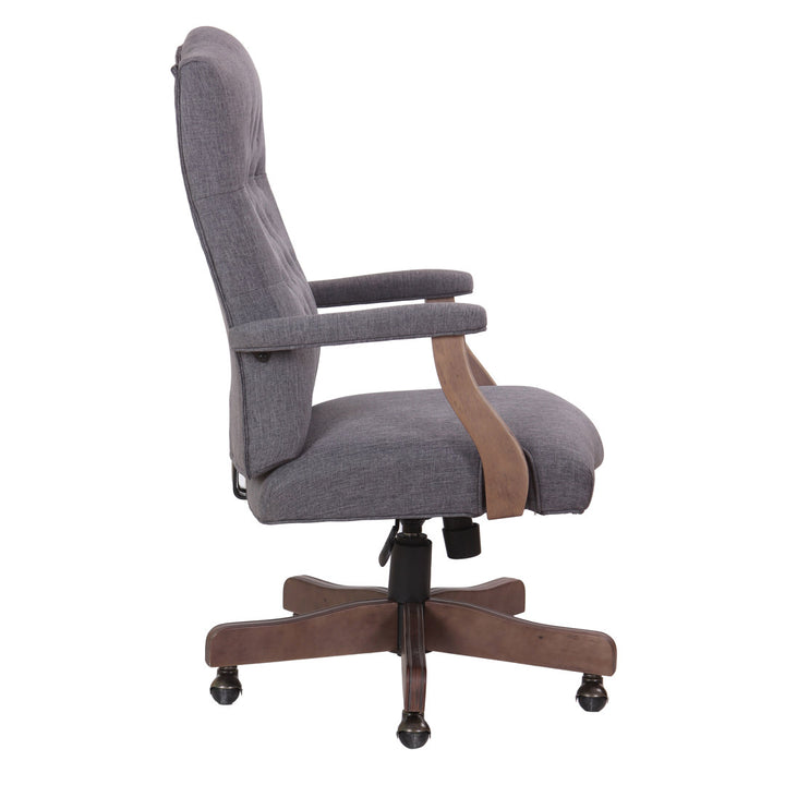 Mayson Executive Chair Three Posts™ Upholstery Color: Slate Gray
