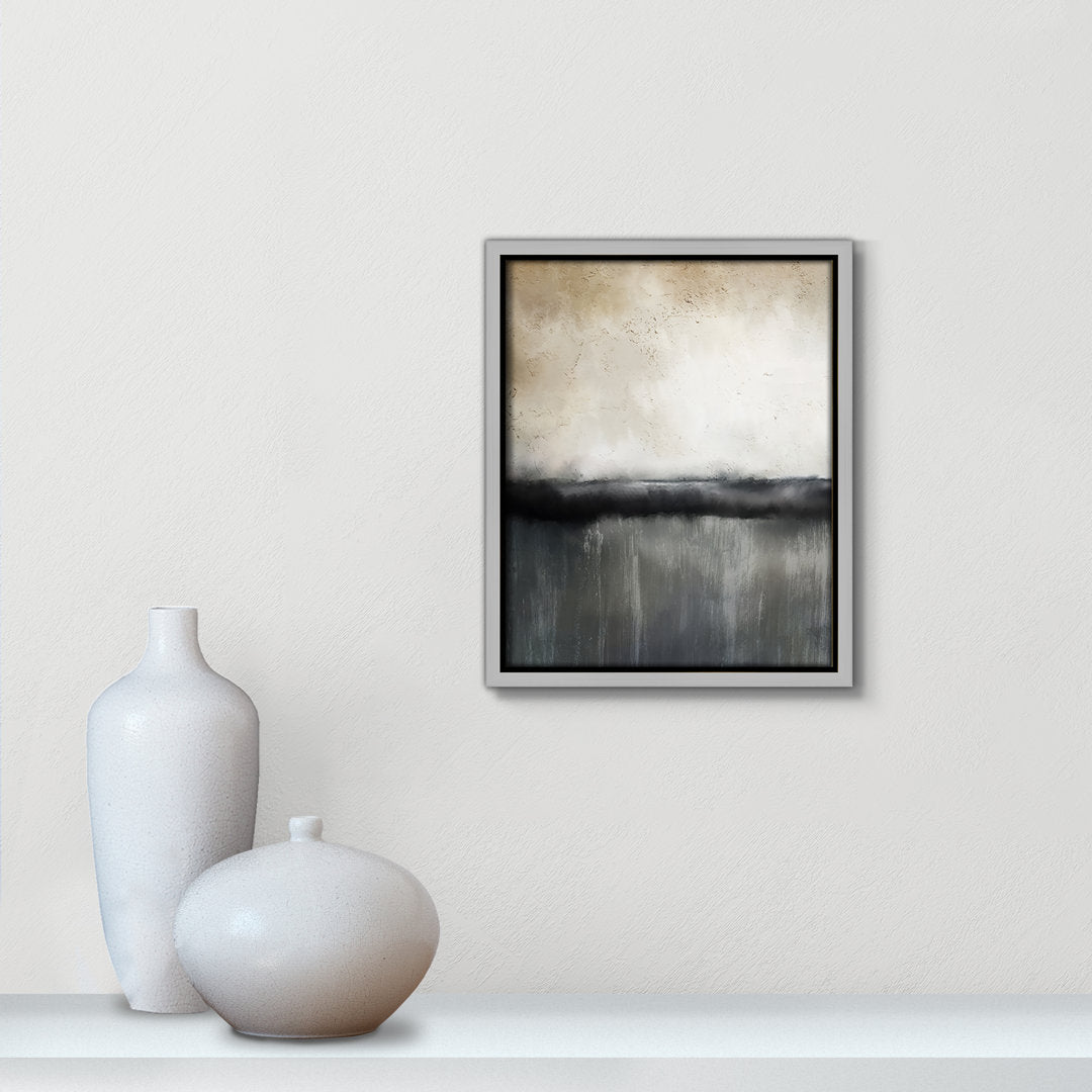 Sunset by Kimberly Allen Print Joss & Main Size: 11.5" H x 9.5" W x 2" D Format: Silver Framed Canvas