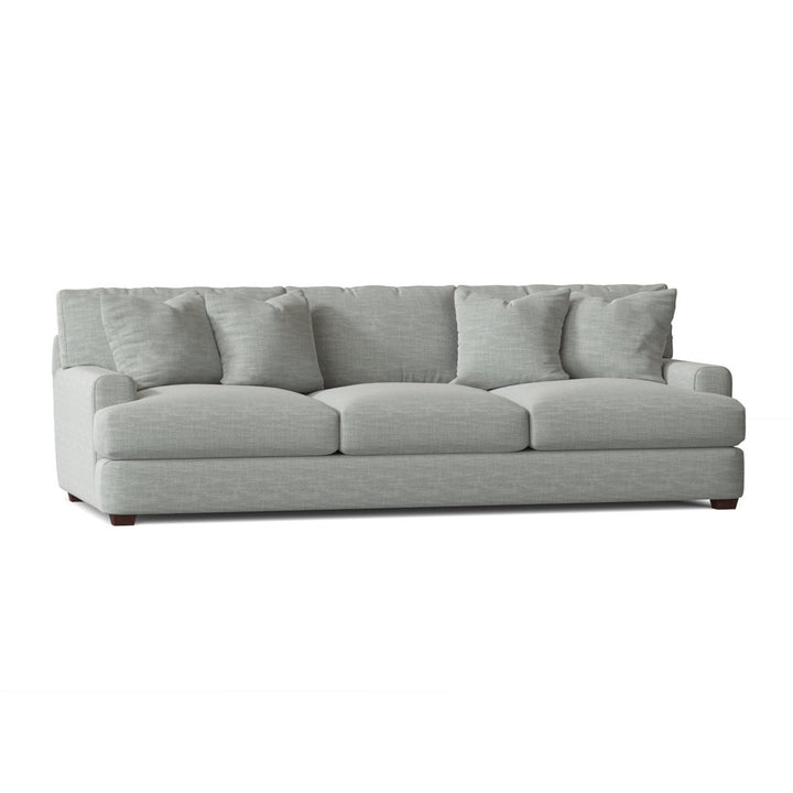 Emilio 90" Recessed Arm Sofa with Reversible Cushions Wayfair Custom Upholstery™ Fabric: Conversation Capri Basketweave