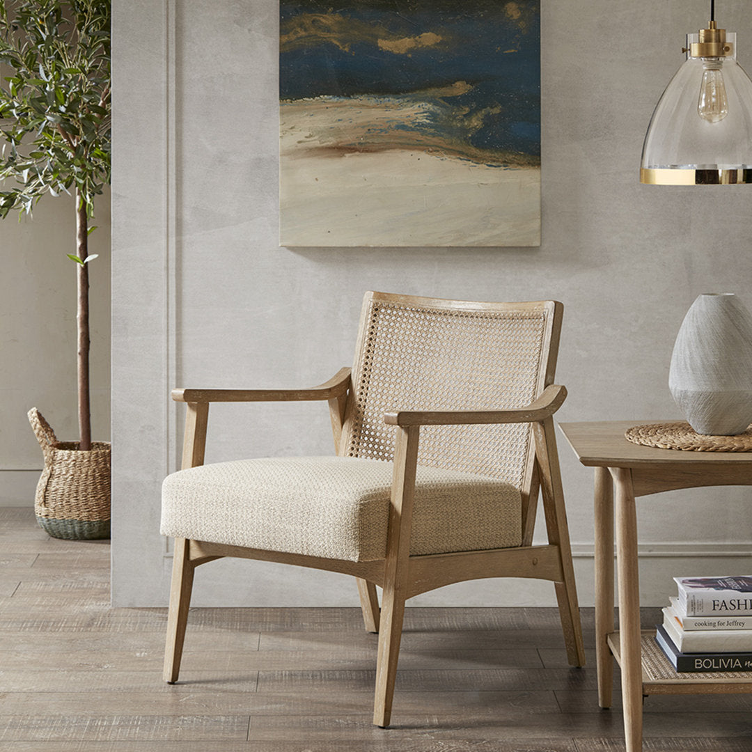 Kelly Cane Back Accent Chair INK+IVY