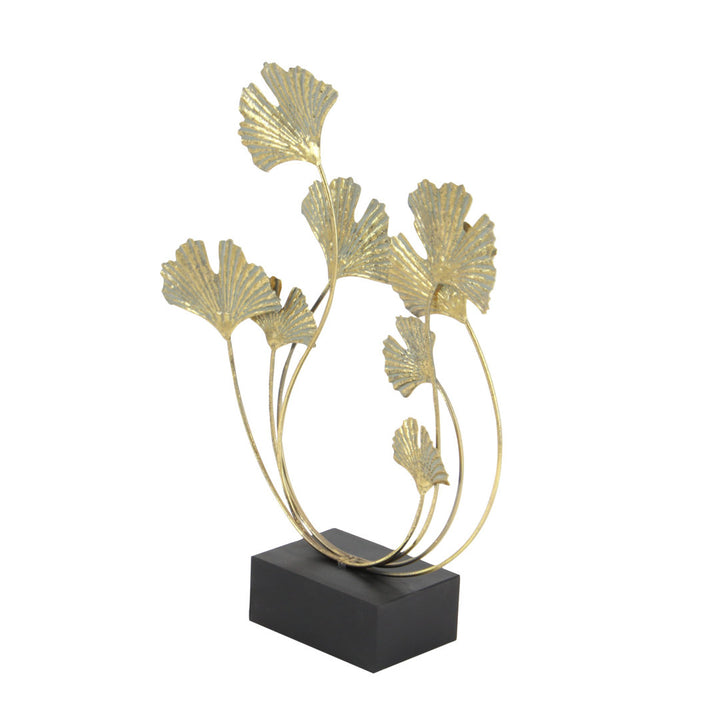 Metal Curved Floral Decorative Sculpture Mercer41