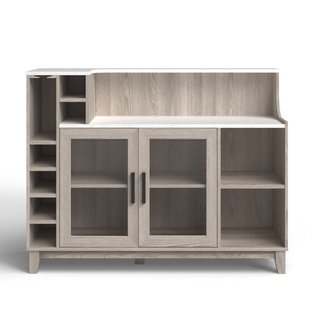 Briones Console Bar Cabinet Mercury Row® Color: White Oak