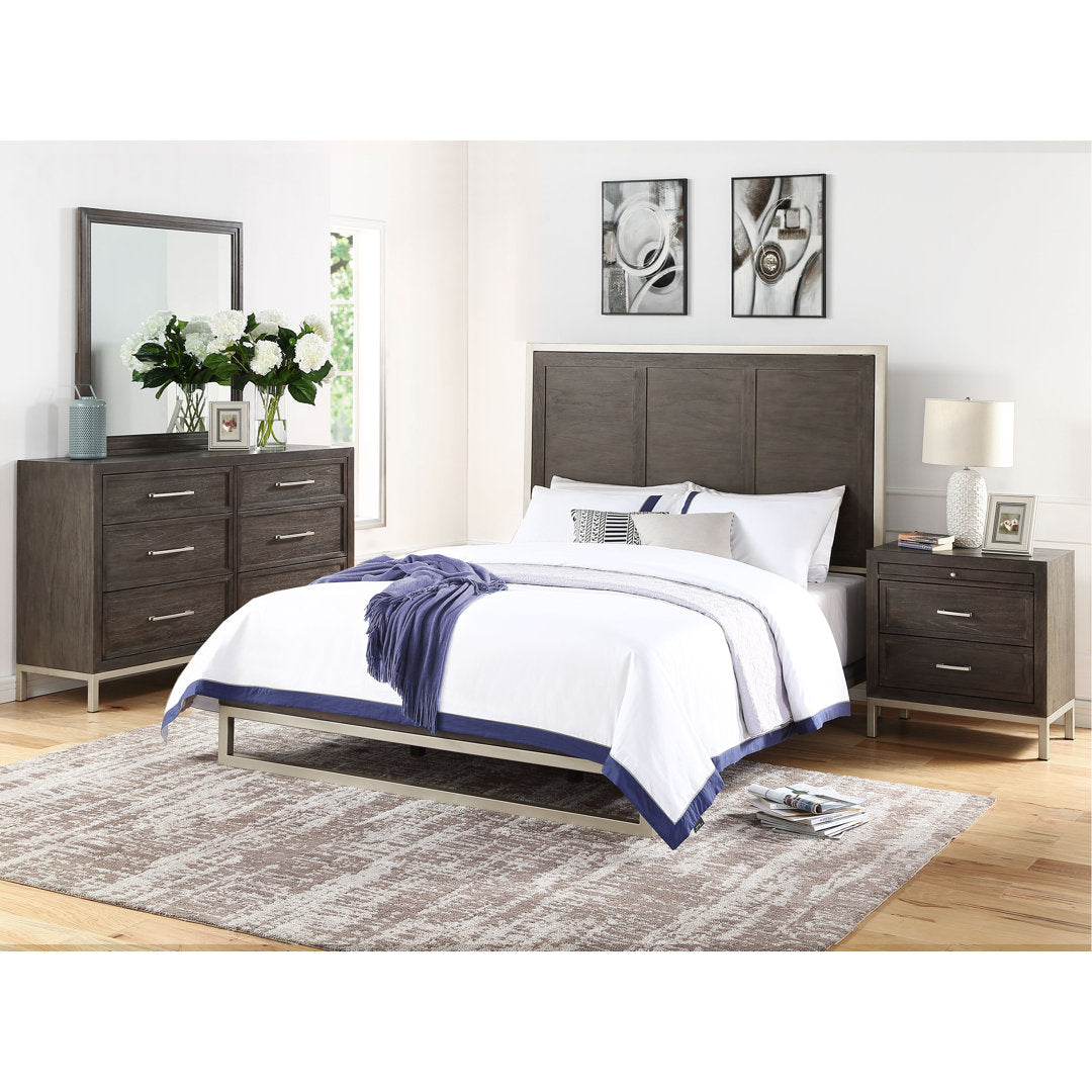 Brinerl 2 - Drawer Nightstand in Brown Mercury Row®