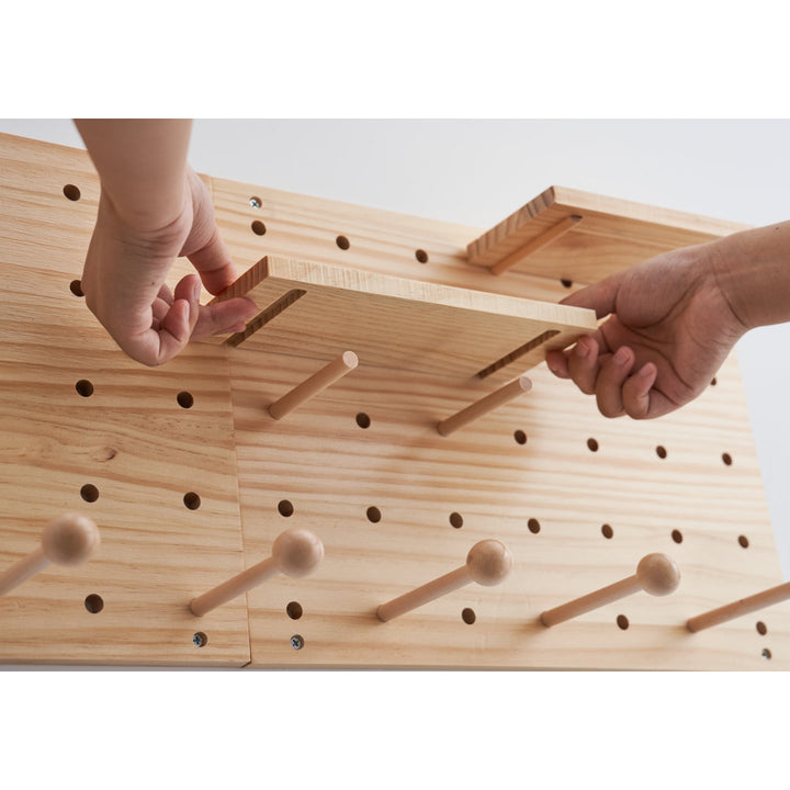 Tetonia 16" H x 23" W Slatwall / Pegboard Kit Millwood Pines Color: Nature