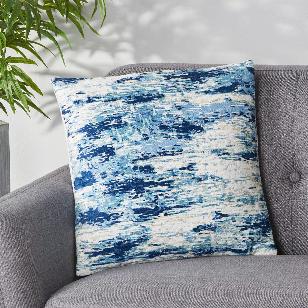 Jordana Square Pillow Cover & Insert Le Pouf Color: Blue