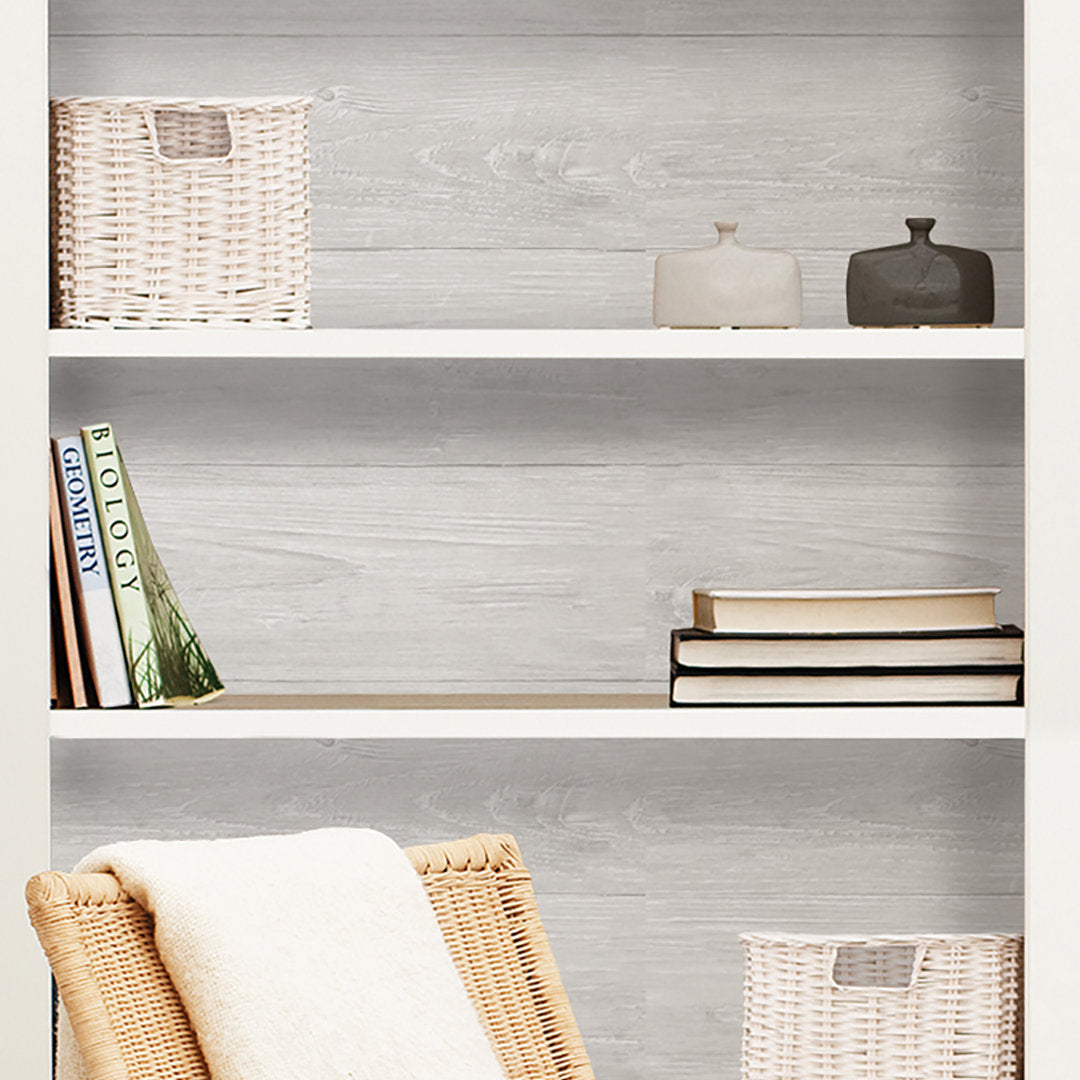 Bethune Wood Plank 18' L x 20.5" W Peel and Stick Wallpaper Roll Gracie Oaks