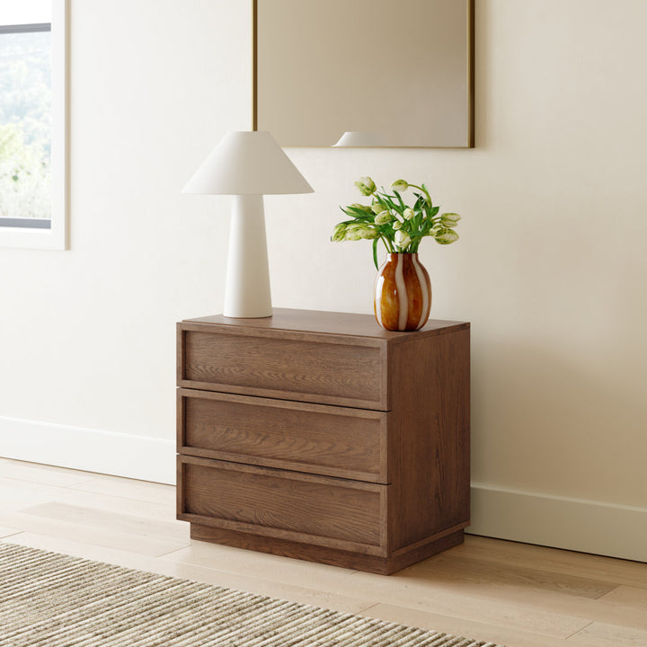 Hudson 3 - Drawer Dresser Joss & Main Color: Medium Oak