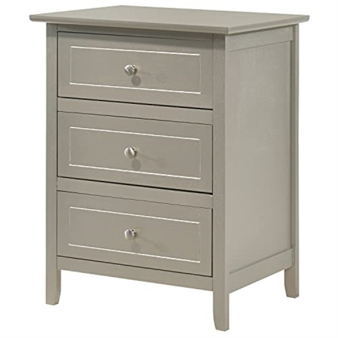Emjay 3 - Drawer Nightstand Glory Furniture Color: Champagne
