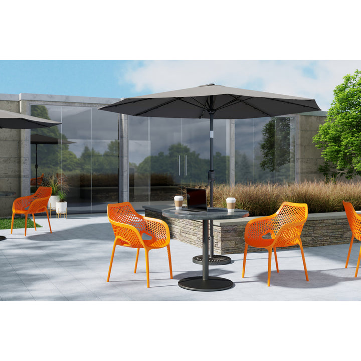 Courtyard 11.8" x 11.8" Stone Interlocking Deck Tiles in Gray Courtyard Casual Furniture