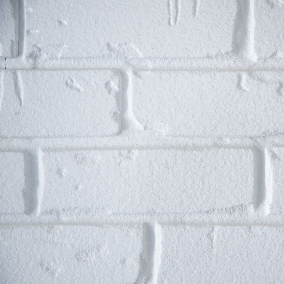 Brick 5.75" x 45" Peel and Stick Wall Paneling Ninth & Vine Color: White