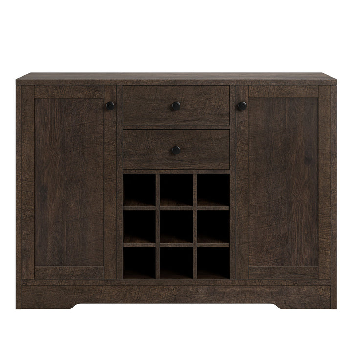 Aviva Bar Cabinet with Wine Storage Laurel Foundry Modern Farmhouse® Color: Dark Brown
