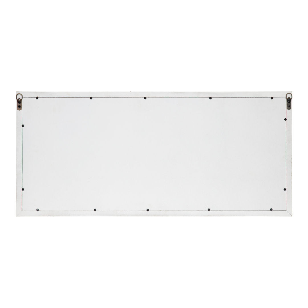 Prout Farmhouse Beveled With Shelves Accent Mirror Gracie Oaks Finish: White