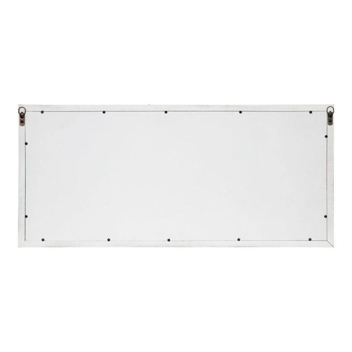 Prout Farmhouse Beveled With Shelves Accent Mirror Gracie Oaks Finish: White
