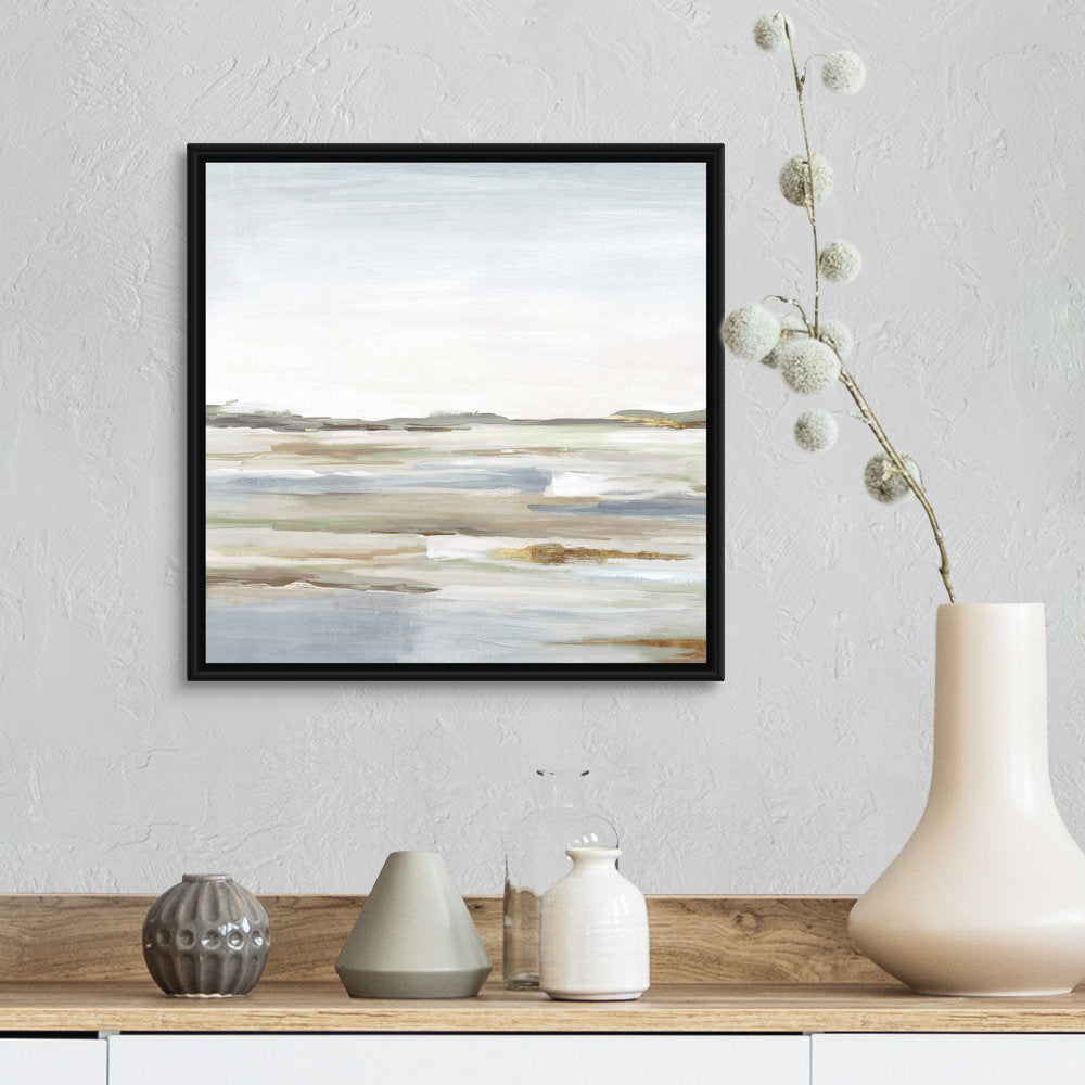 Vastness II by Eva Watts - Painting Print Wade Logan® Size: 18" H x 18" W x 1.75" D Format: Black Framed Canvas