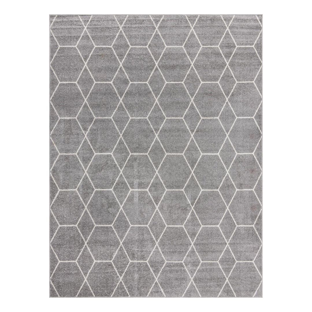 Debrodie Geometric Light Gray Area Rug George Oliver Rug Size: Rectangle 10' x 13'1"