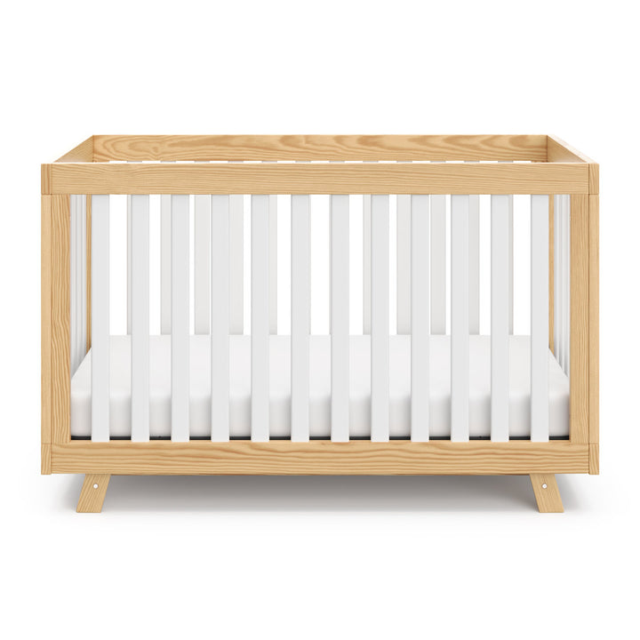 Beckett 3-in-1 Convertible Crib Storkcraft Color: Natural/White Pieces Included: Crib