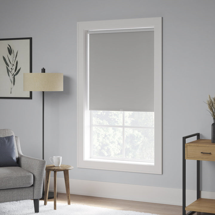 Blackout Cordless Roller Shade Symple Stuff Color: Light Gray Blind Size: 52.5"W x 74"L