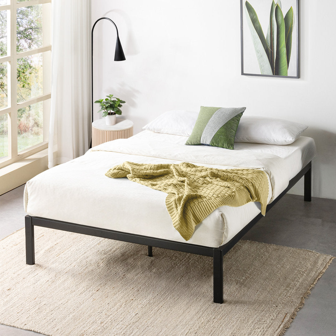 Wachapreague 14'' Heavy Duty Steel Bed Frame Zipcode Design™ Size: California King