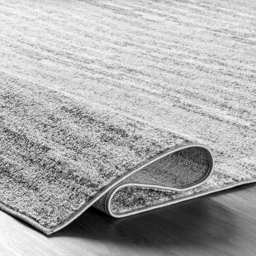Artimas Abstract Transitional Performance Gray Rug Ebern Designs Rug Size: Square 5'