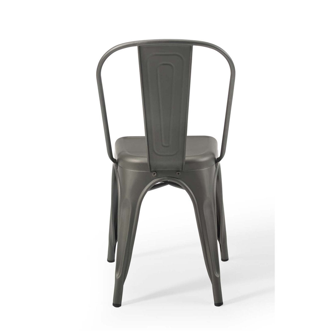 Promenade Bistro Dining Side Chair by Modway (Set of 2) Modway Color: Gunmetal