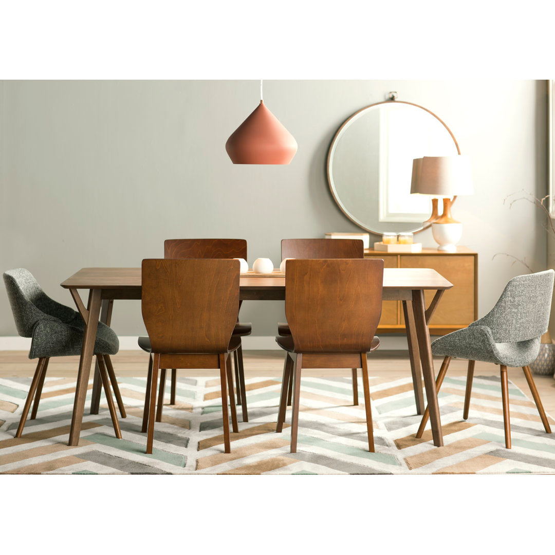 Evanston 71" Wood Dining Table AllModern Color: Walnut