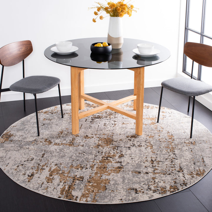 Broadway Performance Abstract Rug Williston Forge Rug Size: Round 10'