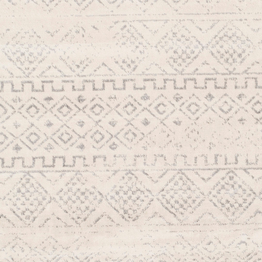Herrod Machine Woven Gray/Ivory Area Rug Zipcode Design™ Rug Size: Rectangle 6'7" x 9'