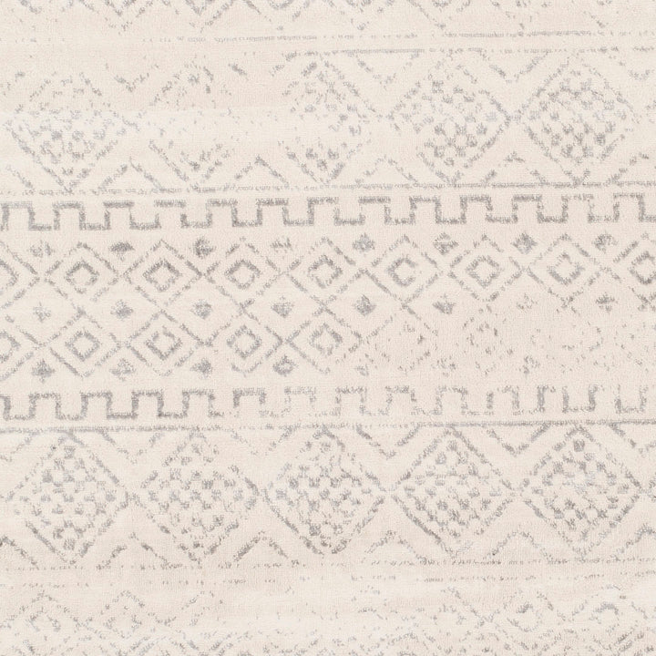 Herrod Machine Woven Gray/Ivory Area Rug Zipcode Design™ Rug Size: Rectangle 6'7" x 9'