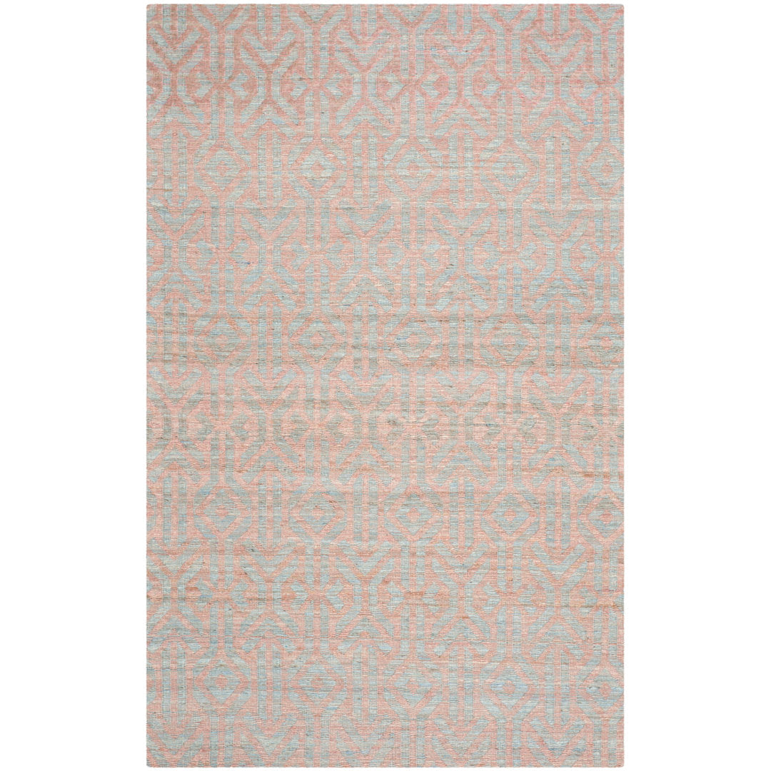 Laumer Hand Woven 80% Jute, 20% Cotton Geometric Rug Mercer41