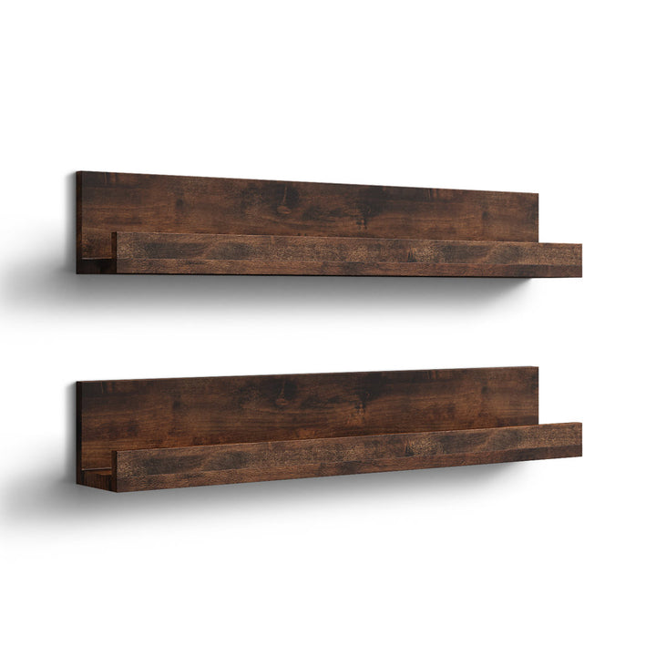Dominique Alder Solid Wood Floating Shelf (Set of 2) Birch Lane™