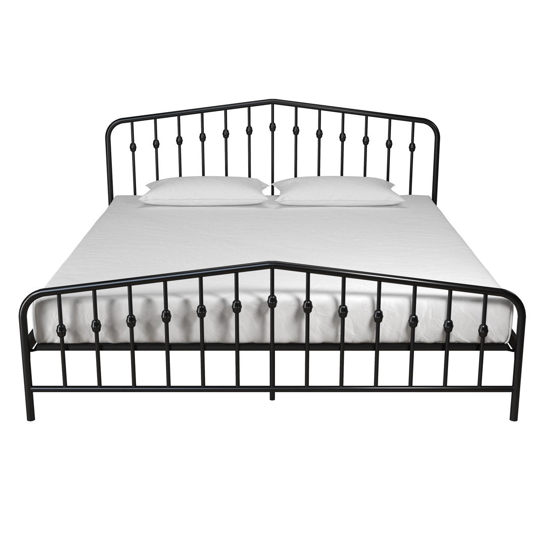 Bushwick Metal Platform Bed Novogratz Color: Black Size: King