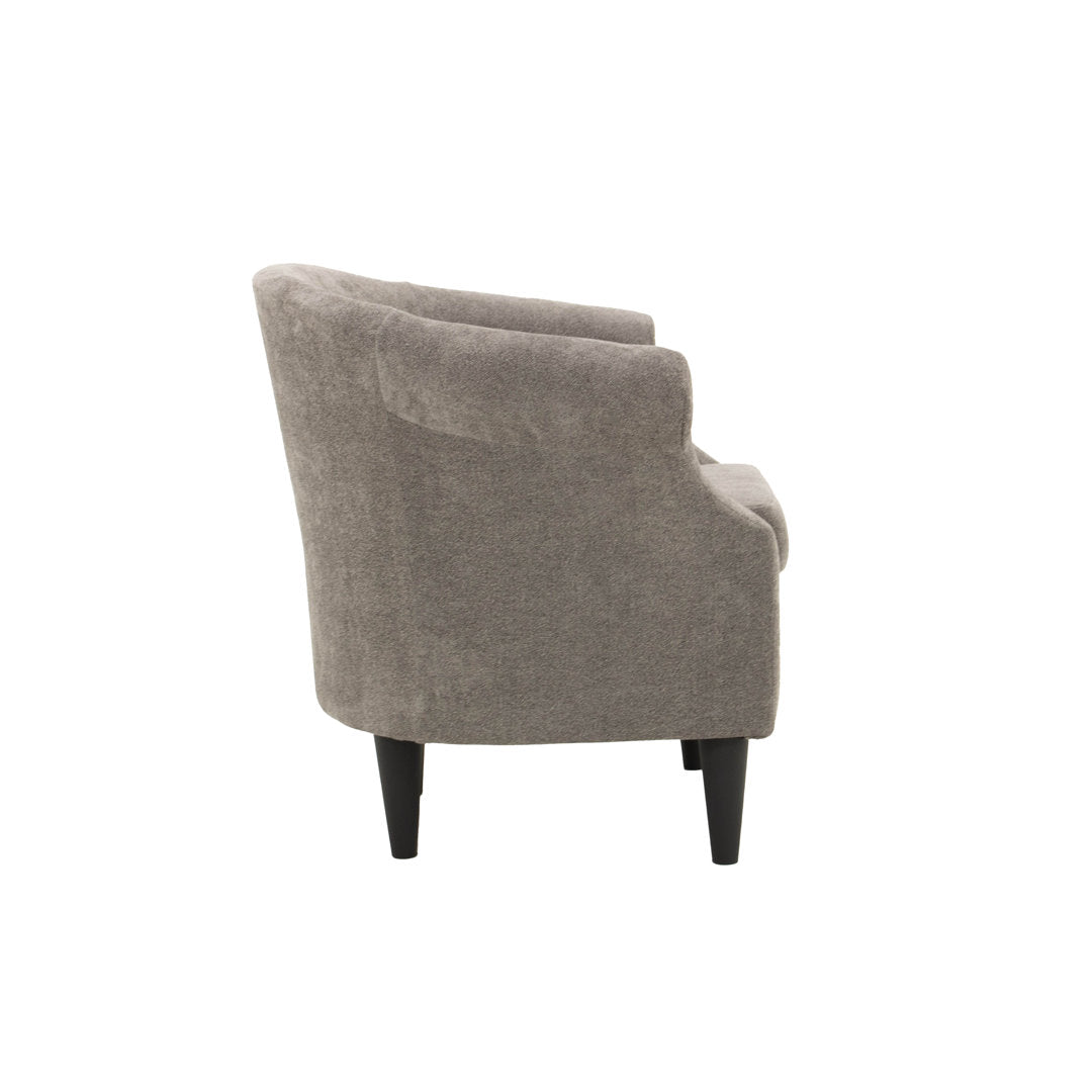 Adea Polyester Barrel Chair Lark Manor™ Fabric: Chloe Slate