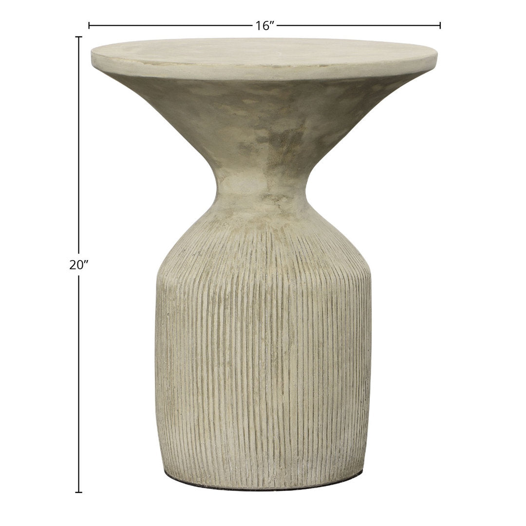 Midtown Stone/Concrete Side Table Birch Lane™
