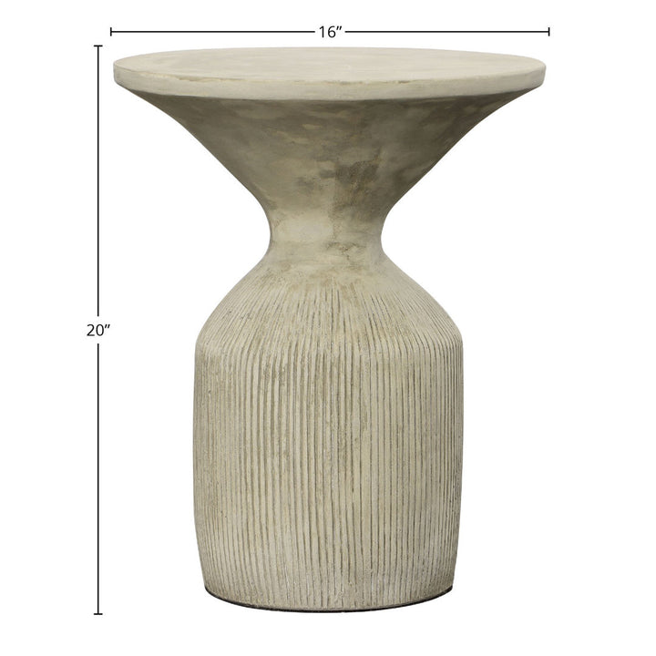 Midtown Stone/Concrete Side Table Birch Lane™