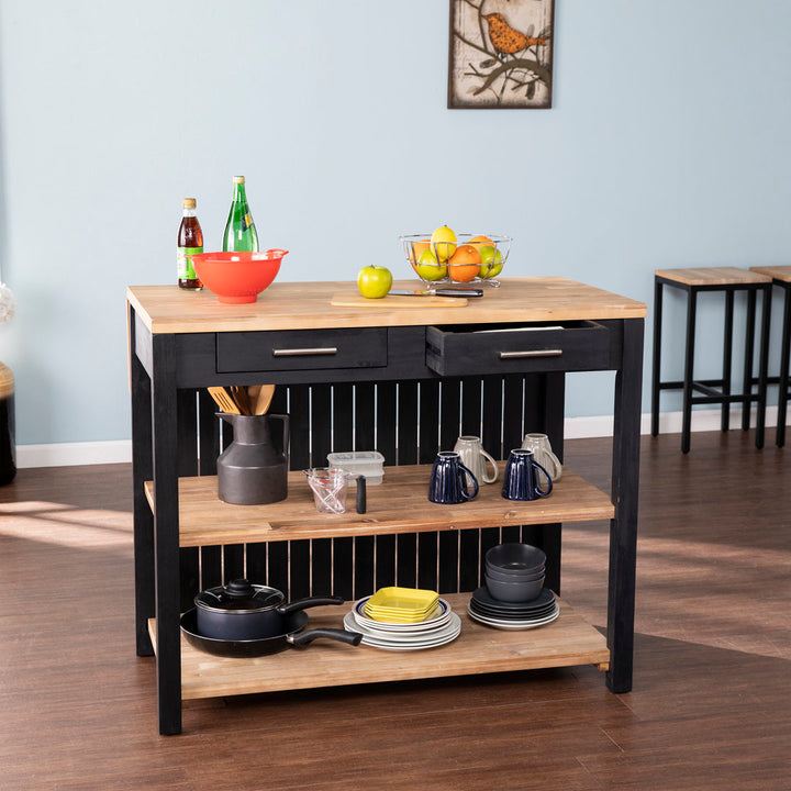 Vandermark Expandable Freestanding Kitchen Island Laurel Foundry Modern Farmhouse®