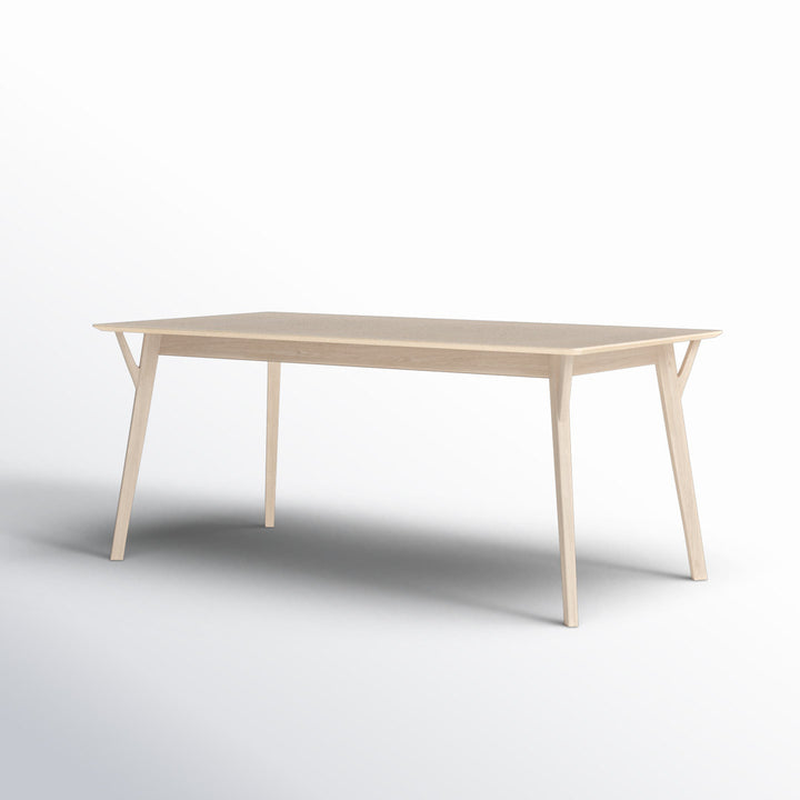 Evanston 71" Wood Dining Table AllModern Color: White Wash