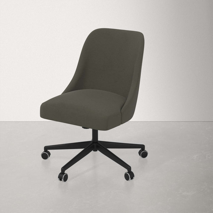 Acosta Task Chair AllModern Upholstery Color: Classic Pewter Performance Velvet
