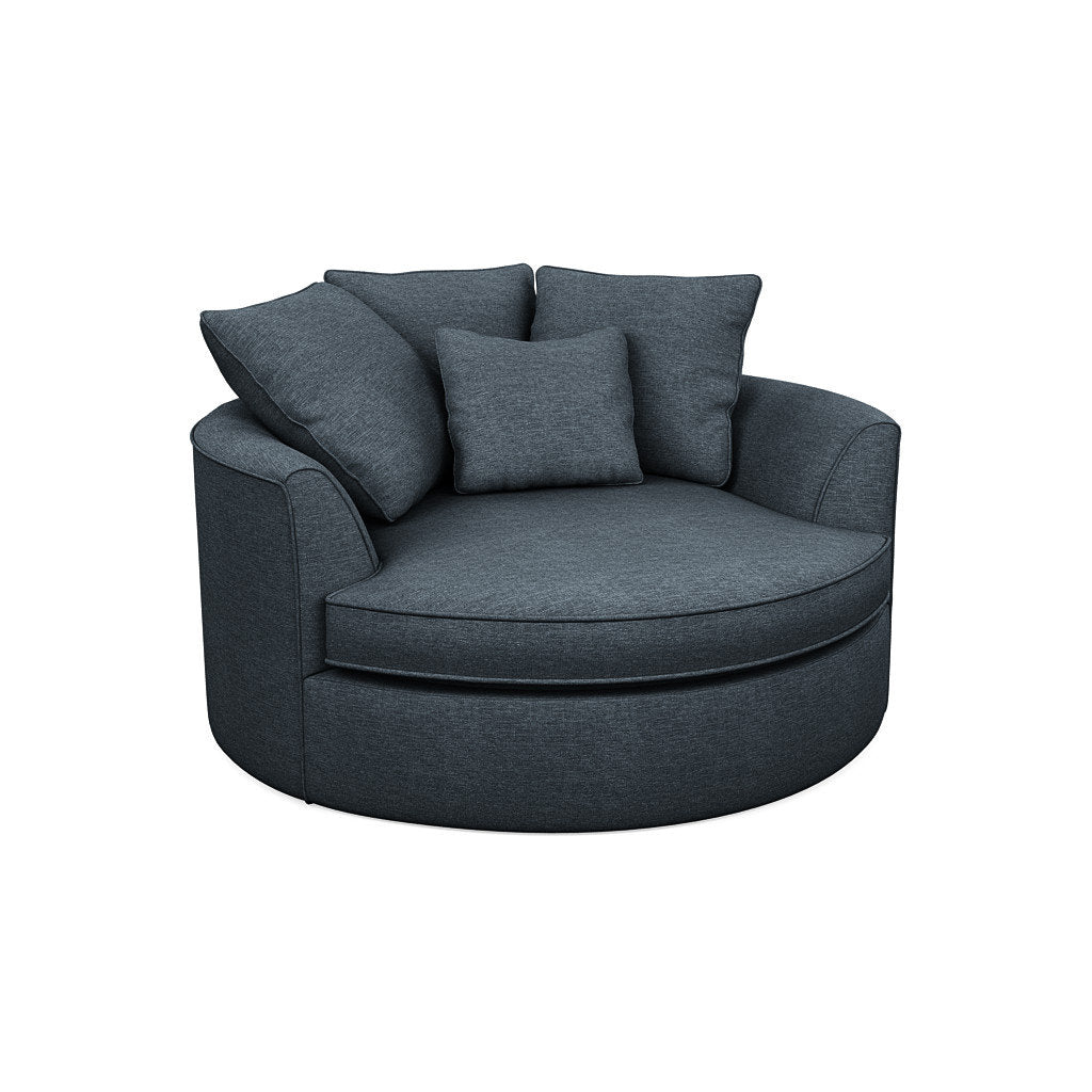 Ashonte Anjuan 61" Wide Polyester Barrel Chair Wade Logan® Fabric: Jango Copen