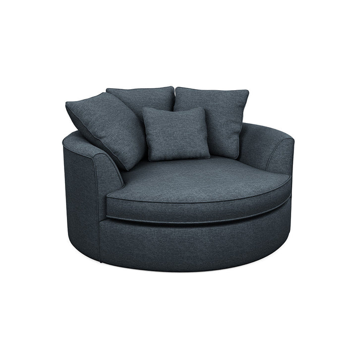 Ashonte Anjuan 61" Wide Polyester Barrel Chair Wade Logan® Fabric: Jango Copen