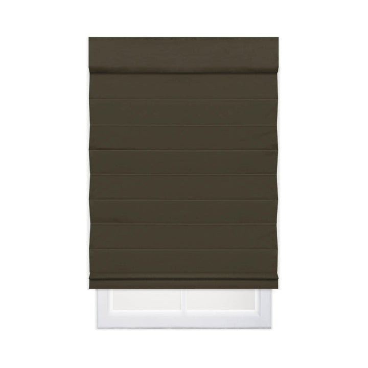 Cordless Blackout 100% Cotton Roman Shade with Cellular Shade Backing Symple Stuff Size: 70"W x 72"L Finish: Chocolate Brown