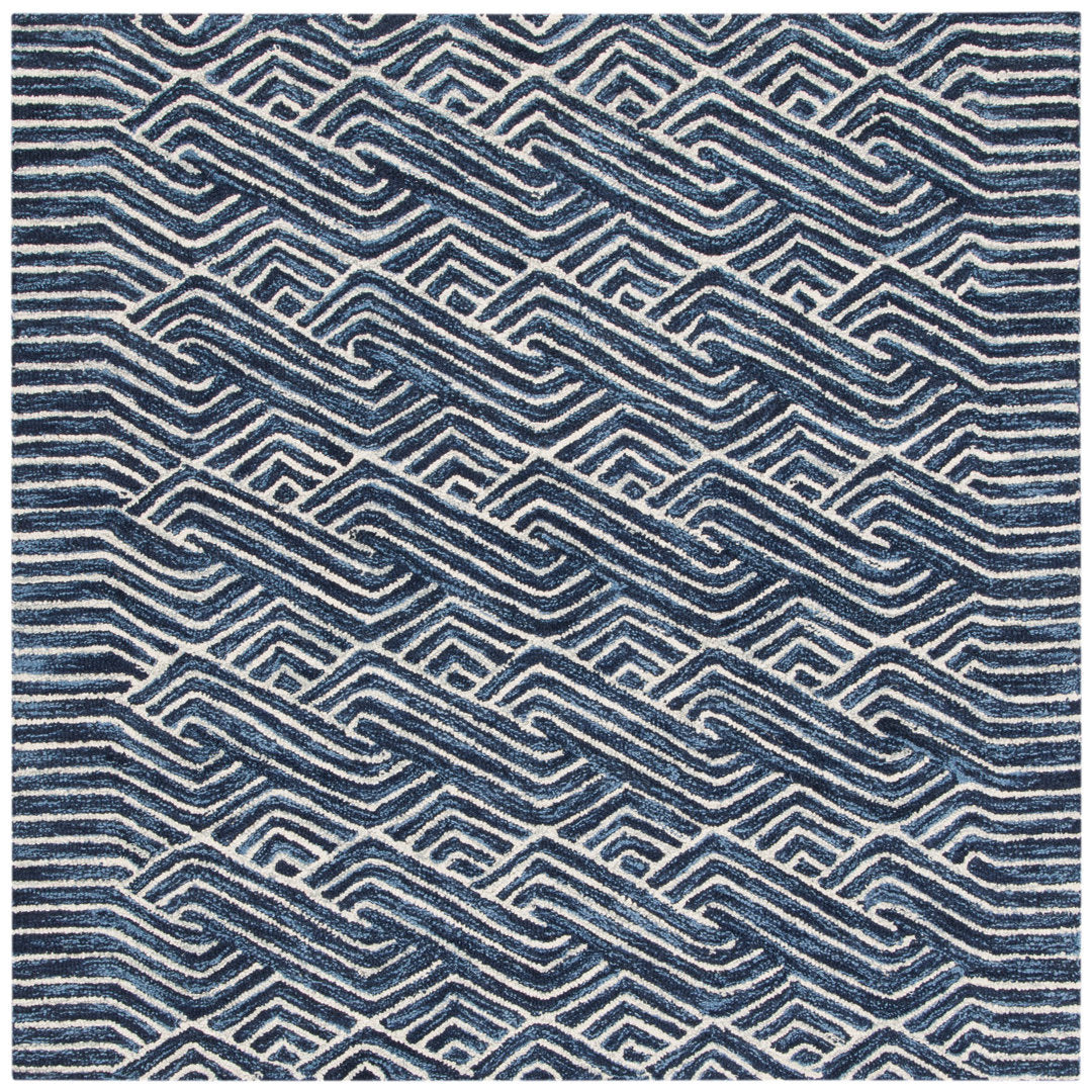 Emmett Hand Tufted 80% Wool And 20% Cotton Geometric Rug Breakwater Bay Rug Size: Runner 2'3" x 7'