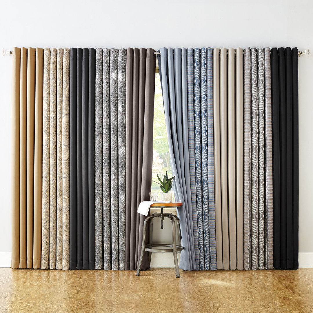 Wayfair Basics Blackout Grommet Curtain Panel Wayfair Basics® Curtain Color: Silver Gray Size per Panel: 40" W x 84" L