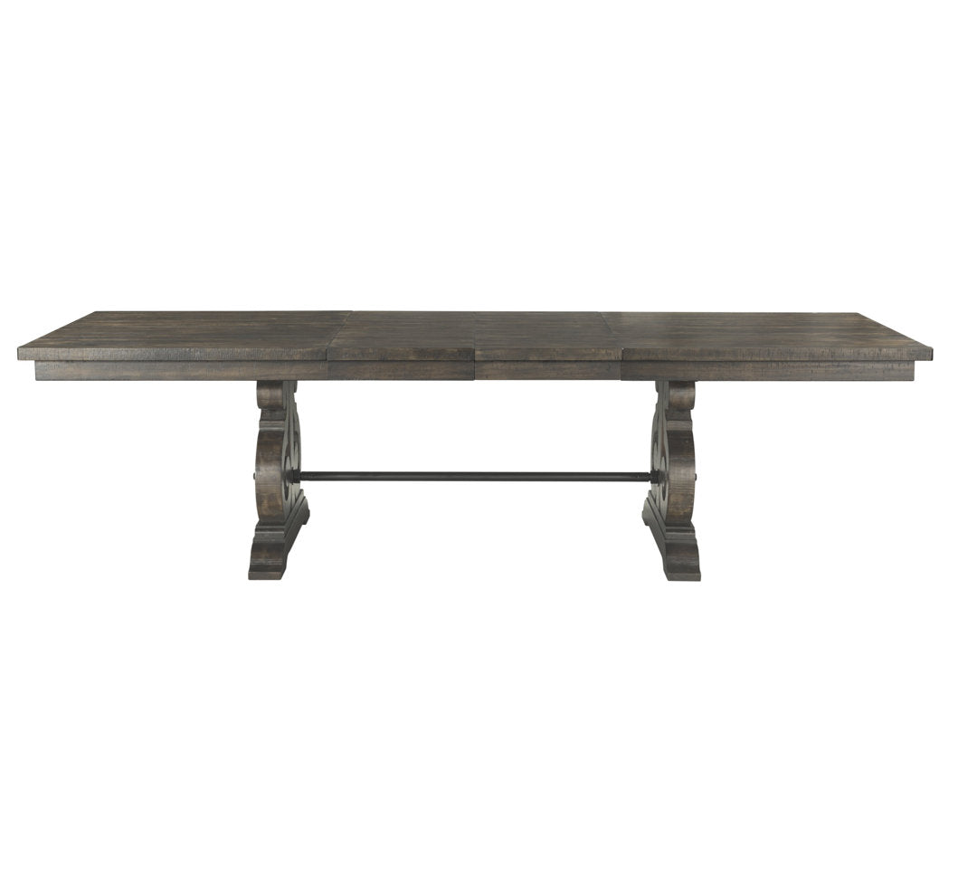 Kalysia 42'' Solid Wood Trestle Dining Table Canora Grey