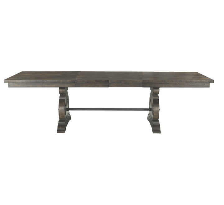 Kalysia 42'' Solid Wood Trestle Dining Table Canora Grey
