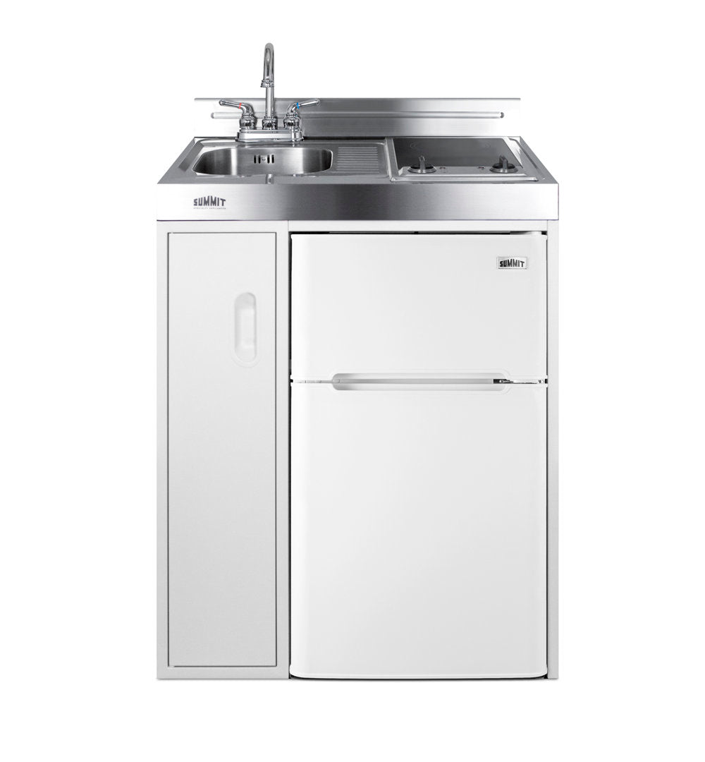 Summit Appliance All-In-One Combo Kitchens 2.93 Cubic Feet cu. ft. Mini Fridge with Freezer Kitchenette Summit Appliance
