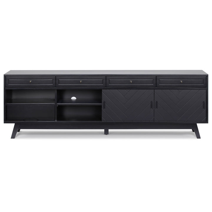 Anja 79'' Media Console AllModern Color: Black