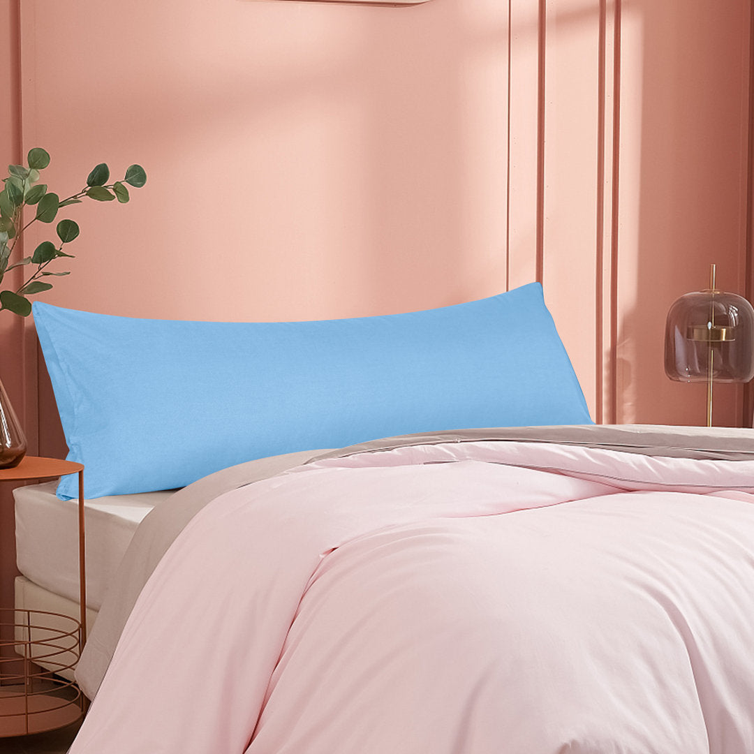 Body Pillow Cover, 1800 Brushed Microfiber Body Pillowcase with Envelope Closure - 20x54 Inches - NTBAY NTBAY Color: Sky Blue