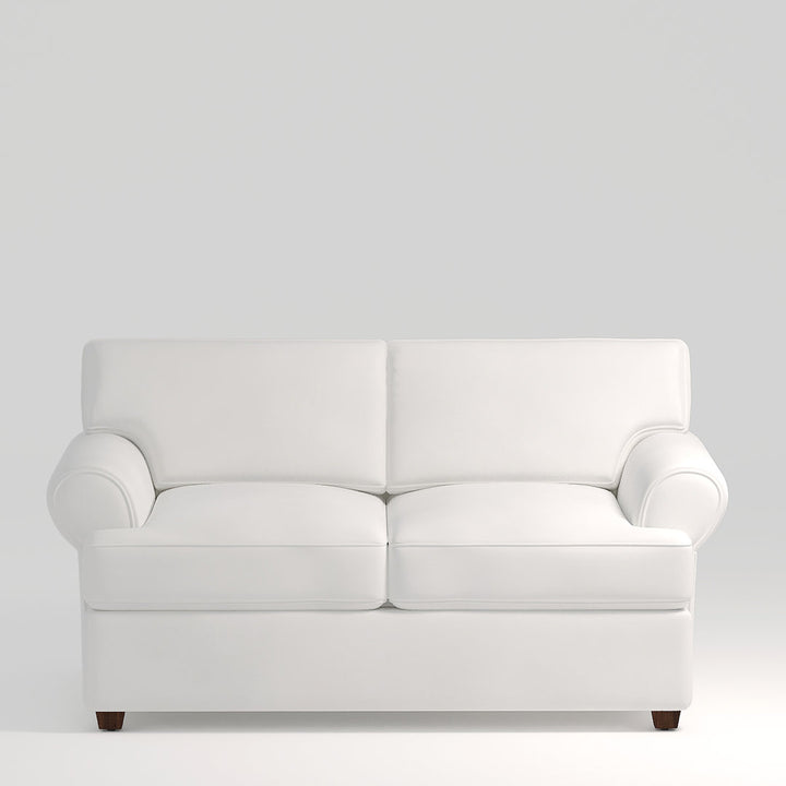 67" Recessed Arm Loveseat Birch Lane™ Fabric: Classic Bleach White Twill