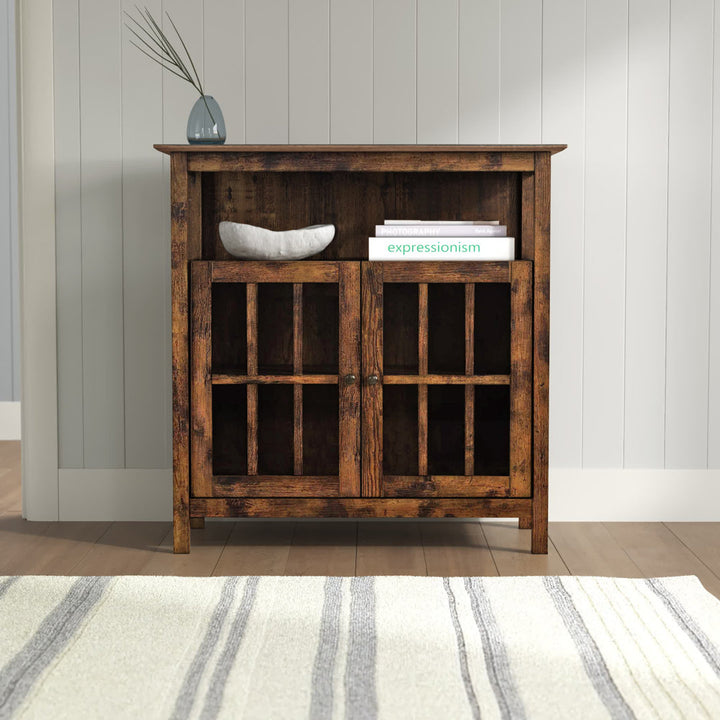 Bamard 40" TV Stand with Storage Cabinets Beachcrest Home™ Color: Barnwood
